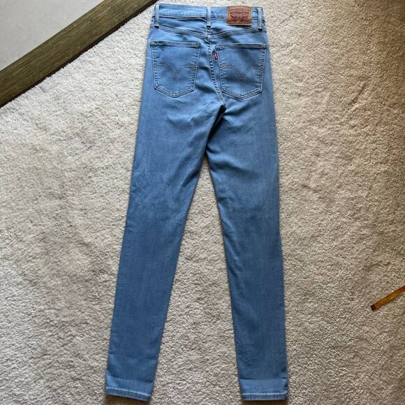 Levi's Mile High Super Skinny Distressed Women Jeans Size 26/30 - Picture 4 of 12